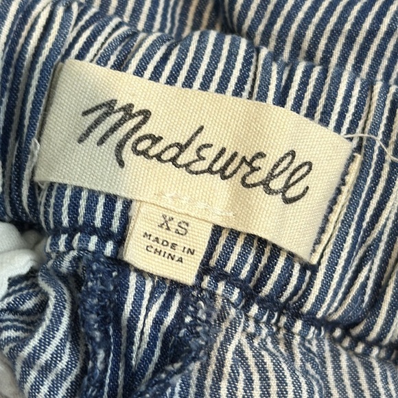 Madewell Navy Striped Shorts Size XS - Picture 3 of 4